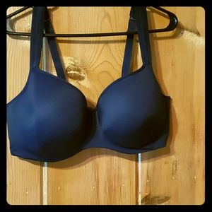 Navy blue balconette bra
